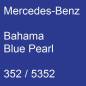 Preview: Mercedes-Benz, Bahama Blue Pearl, 352 / 5352.